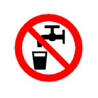 Slika 2: Znak za nepitno vodo po DIN 1988-2